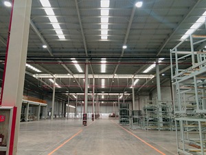 Compact Mg LED High Bay Light Application for Workshops