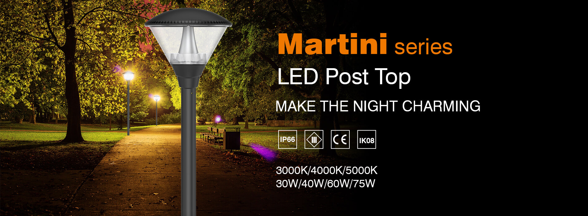 Martini LED Post Top