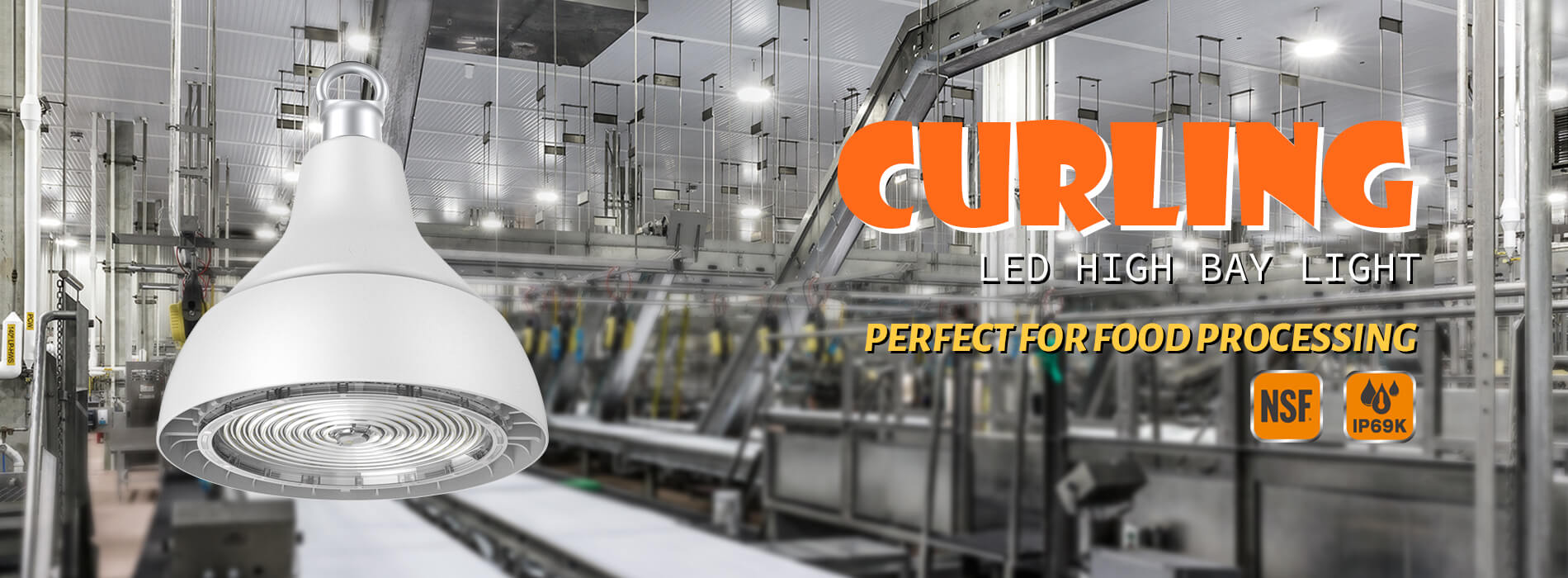 Curling food processing light Curling food processing light