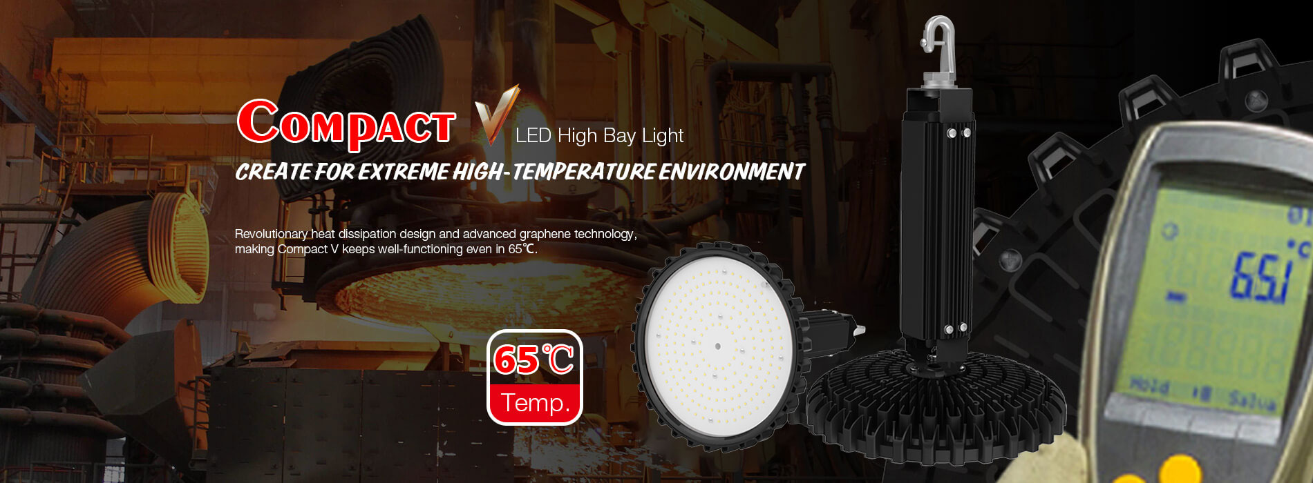 Compact V LED High Bay Light