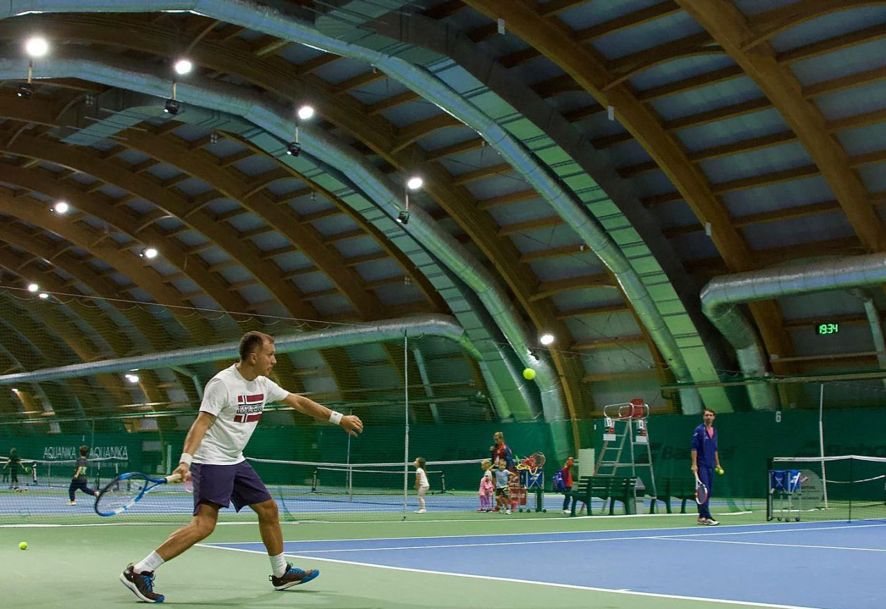 Indoor tennis court lighting Indoor tennis court lighting